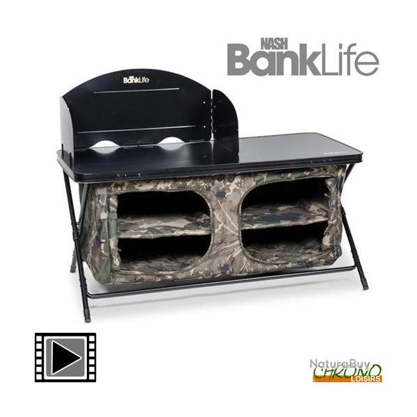 Table de Biwy Nash Bank Life Cook Station Camo