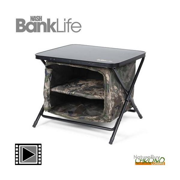 Table de Biwy Nash Bank Life Bedside Station Camo Large