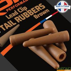 Tétine ROK Lead Clip Tail Rubber Brown (par 10)