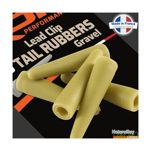 Ttine ROK Lead Clip Tail Rubber Gravel (par 10)