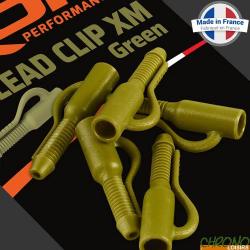 Clip Plomb ROK Lead Clip XM Green (par 10)