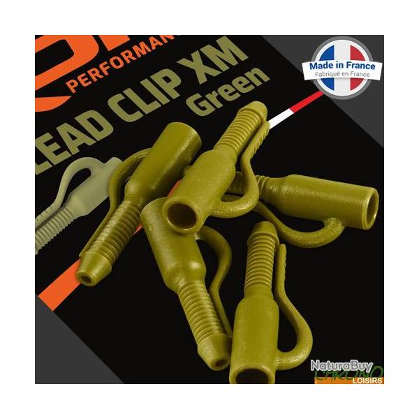 Clip Plomb ROK Lead Clip XM Green (par 10)