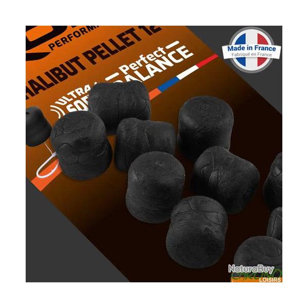 Pellet ROK Halibut Ultra Soft quilibr Noir 12mm (par 18)