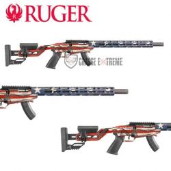 Carabine RUGER Precision Rimfire 18" Cal 22lr Drapeau Americain