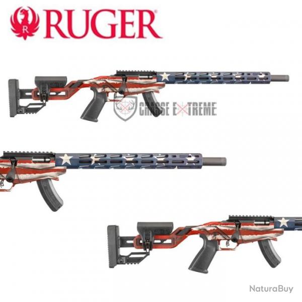 Carabine RUGER Precision Rimfire 18" Cal 22lr Drapeau Americain