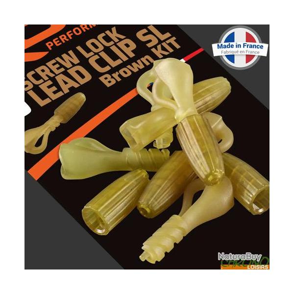 Clip Plomb ROK Screw Lock Lead Clip SL Kit Brown (par 10)