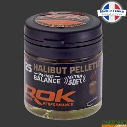 Pellet ROK Ultra Soft Équilibré Marron DIP Halibut 12mm (par 25)