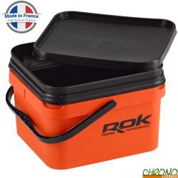 Seau Carré ROK Square Bucket Complet Orange 10L