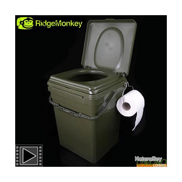 Kit Toilettes RidgeMonkey Cozee Toilet Seat Complet (Seau + Cuvette)