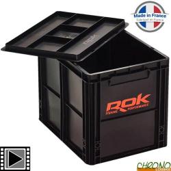 Caisse ROK Crate 433 Noir + Couvercle