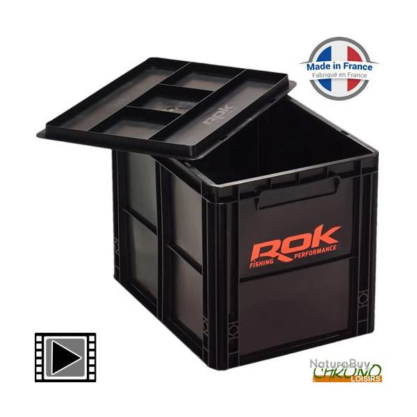 Caisse ROK Crate 433 Noir + Couvercle