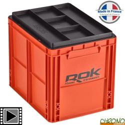 Caisse ROK Crate 433 Orange + Couvercle