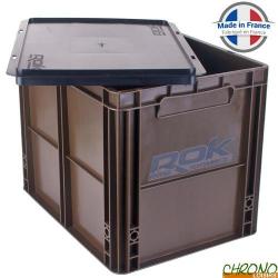 Caisse ROK Crate 433 Marron + Couvercle