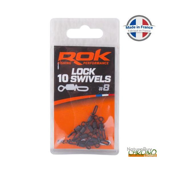 Emerillon ROK Lock Swivel T8 (par 10)