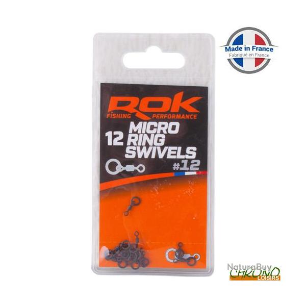 Emerillon  Anneau ROK Micro Ring Swivel T12 (par 12)