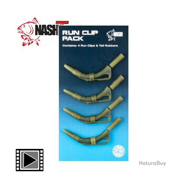 Clip Plomb Nash Run Clip Pack Weed (par 4) Weed