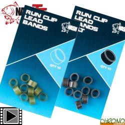 Bande de Remplacement Nash Run Clip Lead Bands (par 10) Weed