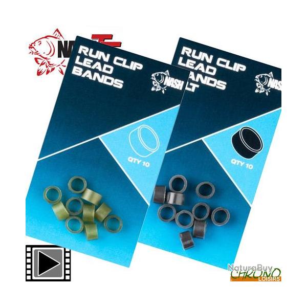 Bande de Remplacement Nash Run Clip Lead Bands (par 10) Weed