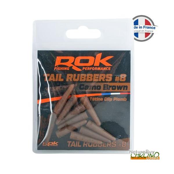 Ttine ROK Lead Clip Tail Rubber Camo (par 10)