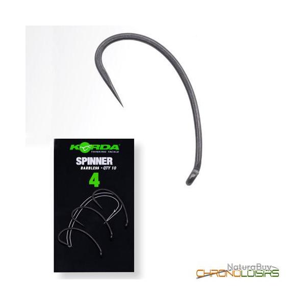 Hameçon Korda Spinner sans Ardillon (par 10) n° 6