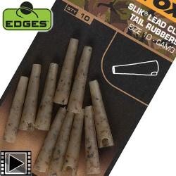 Tétine Fox Edges Camo Slik Lead Clip Tail Rubber T.10 (par 10)
