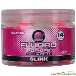 Pop Ups Mainline Fluoro Pink & White Link 14mm 150ml