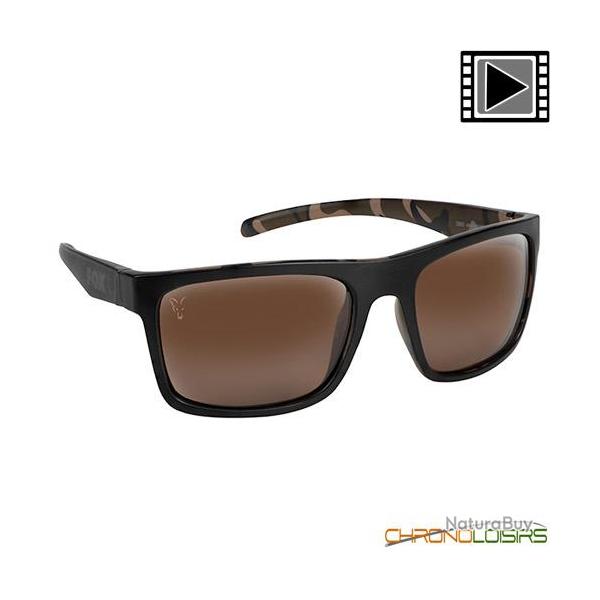 Lunettes Polarisantes Fox Avius Black Camo Verre Marron