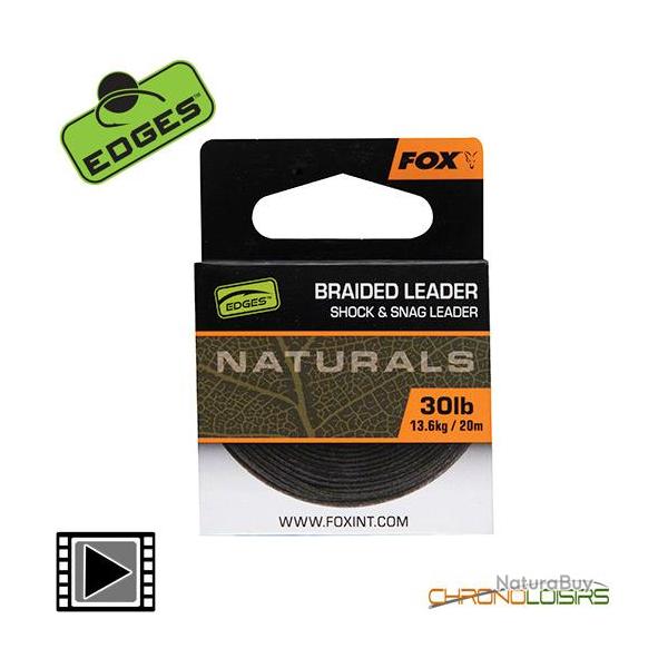 Tresse Fox Edges Naturals Braided Leader 20m 30lbs