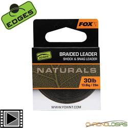 Tresse Fox Edges Naturals Braided Leader 20m 50lbs