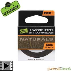 Leadcore Fox Edges Naturals 7m 50lbs