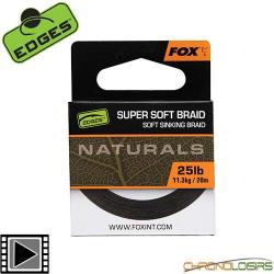 Tresse Fox Edges Naturals Soft Braid Hooklength 20m 25lbs