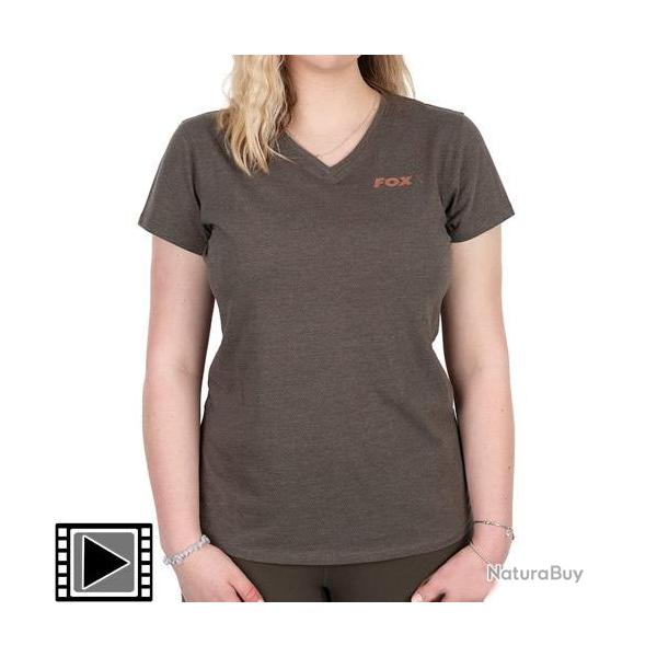 T Shirt Fox Women V Neck