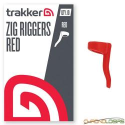 Adaptateur Trakker Zig Riggers Rouge (par 10)