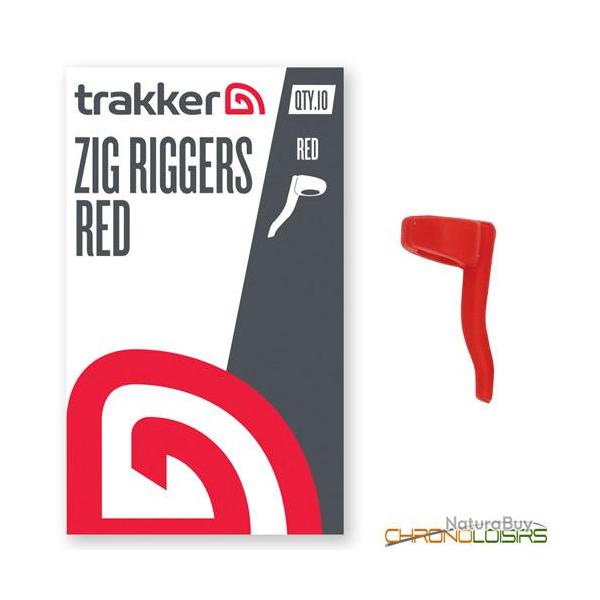 Adaptateur Trakker Zig Riggers Rouge (par 10)