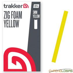 Mousse Trakker Zig Foam Jaune 5mm (par 4)