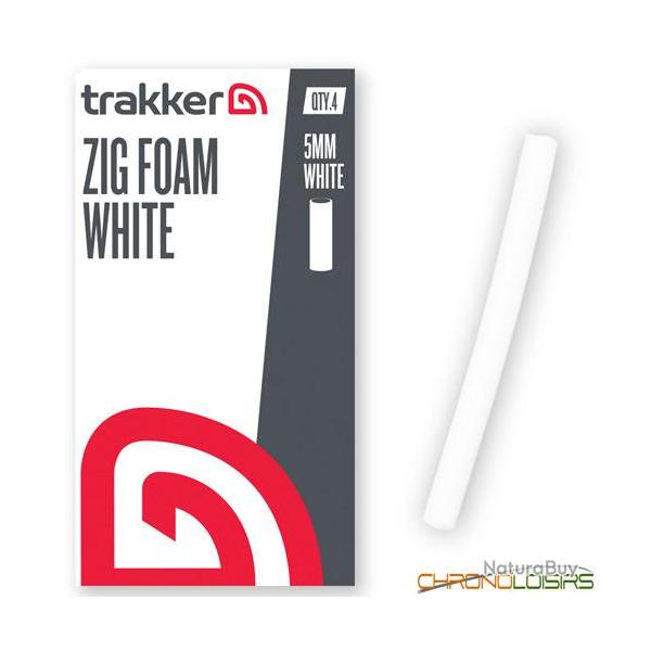 Mousse Trakker Zig Foam Blanc 5mm (par 4)