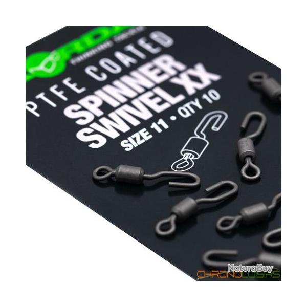 Emerillon Korda PTFE Spinner Swivel XX T11 (par 10)