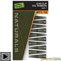 Tétine Fox Edges Naturals Lead clips Tail Rubbers T.7 (par 10)