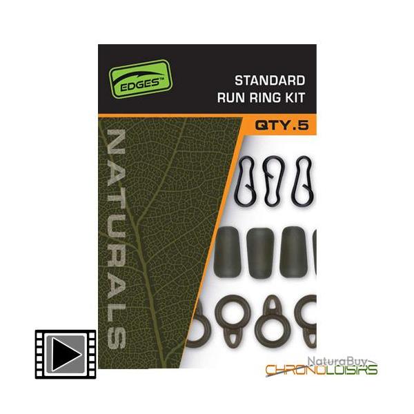 Kit Montage Fox Edges Naturals Standard Run Ring Kit (par 8)