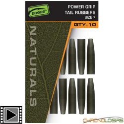 Tétine Fox Edges Naturals Power Grip Tail Rubbers T.7 (par 10)