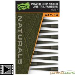 Tétine Fox Edges Naturals Power Grip Naked Line Tail Rubbers T.7 (par 10)