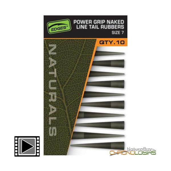 Ttine Fox Edges Naturals Power Grip Naked Line Tail Rubbers T.7 (par 10)