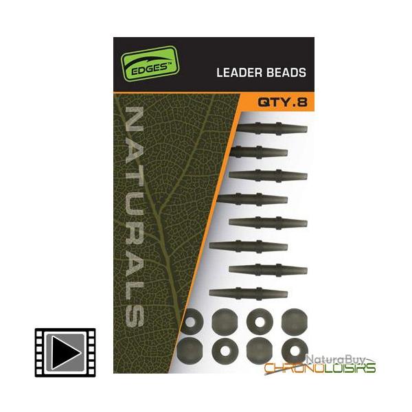 Perle Fox Edges Naturals Leader Beads (par 8)