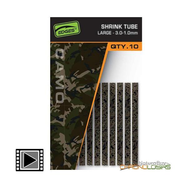 Gaine Thermo Rtractable Fox Edges Camo Shrink Tube L 3.0-1.0mm (par 10)