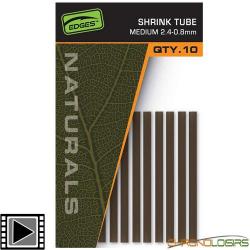Gaine Thermo Rétractable Fox Edges Naturals Shrink Tube M 2.4-0.8mm (par 10)