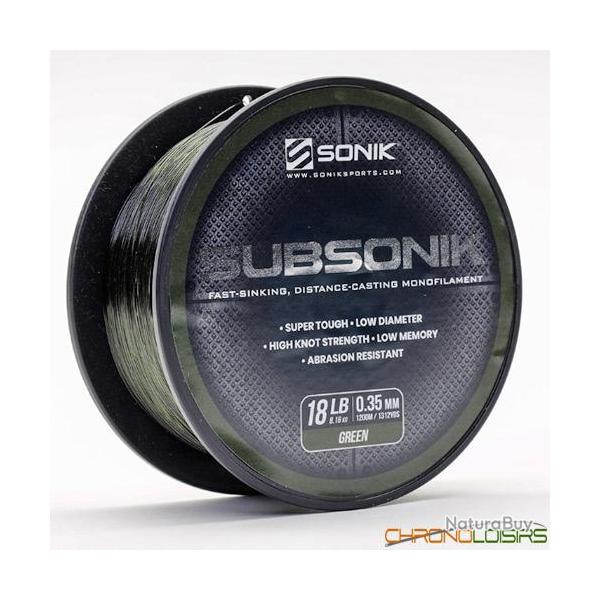 Nylon Sonik Subsonik Green 1200m 0.31mm