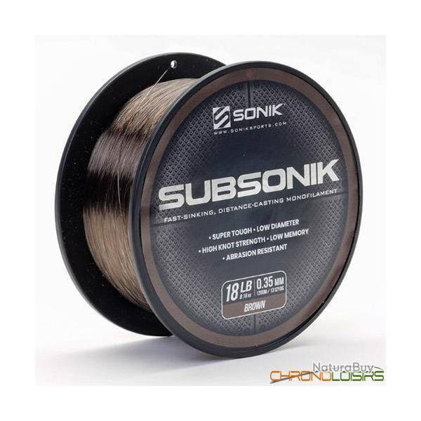 Nylon Sonik Subsonik Brown 1200m 0.31mm