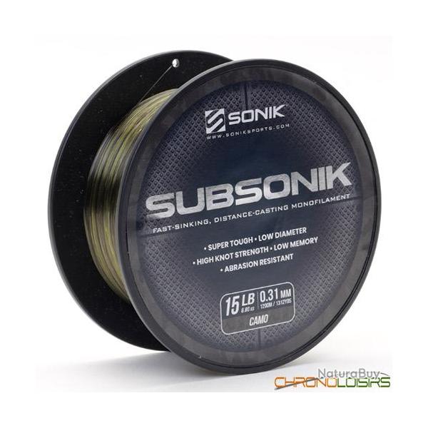 Nylon Sonik Subsonik Camo 1200m 0.31mm