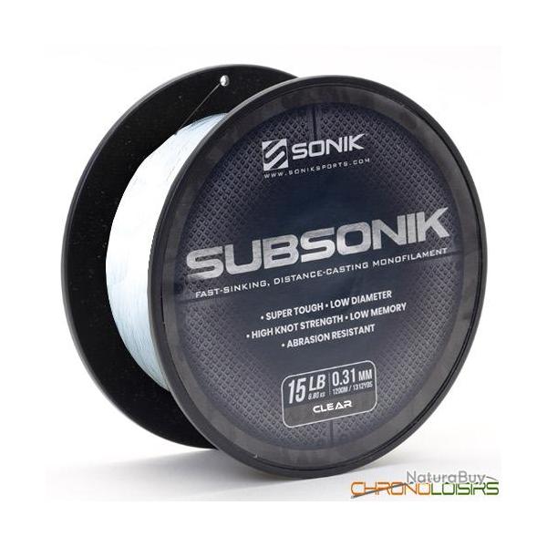 Nylon Sonik Subsonik Clear 1200m 0.31mm