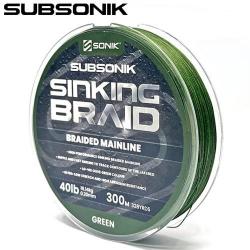 Tresse Sonik Subsonik Sinking Braid 300m 0.20mm 40lbs